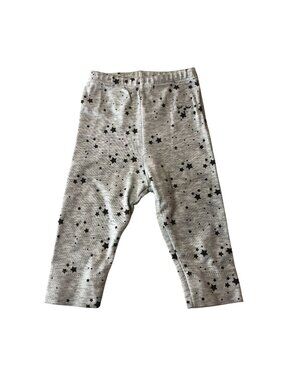 Livly Baby Pants Gray With Star Print Size Newborn 100% Pima Cotton Soft